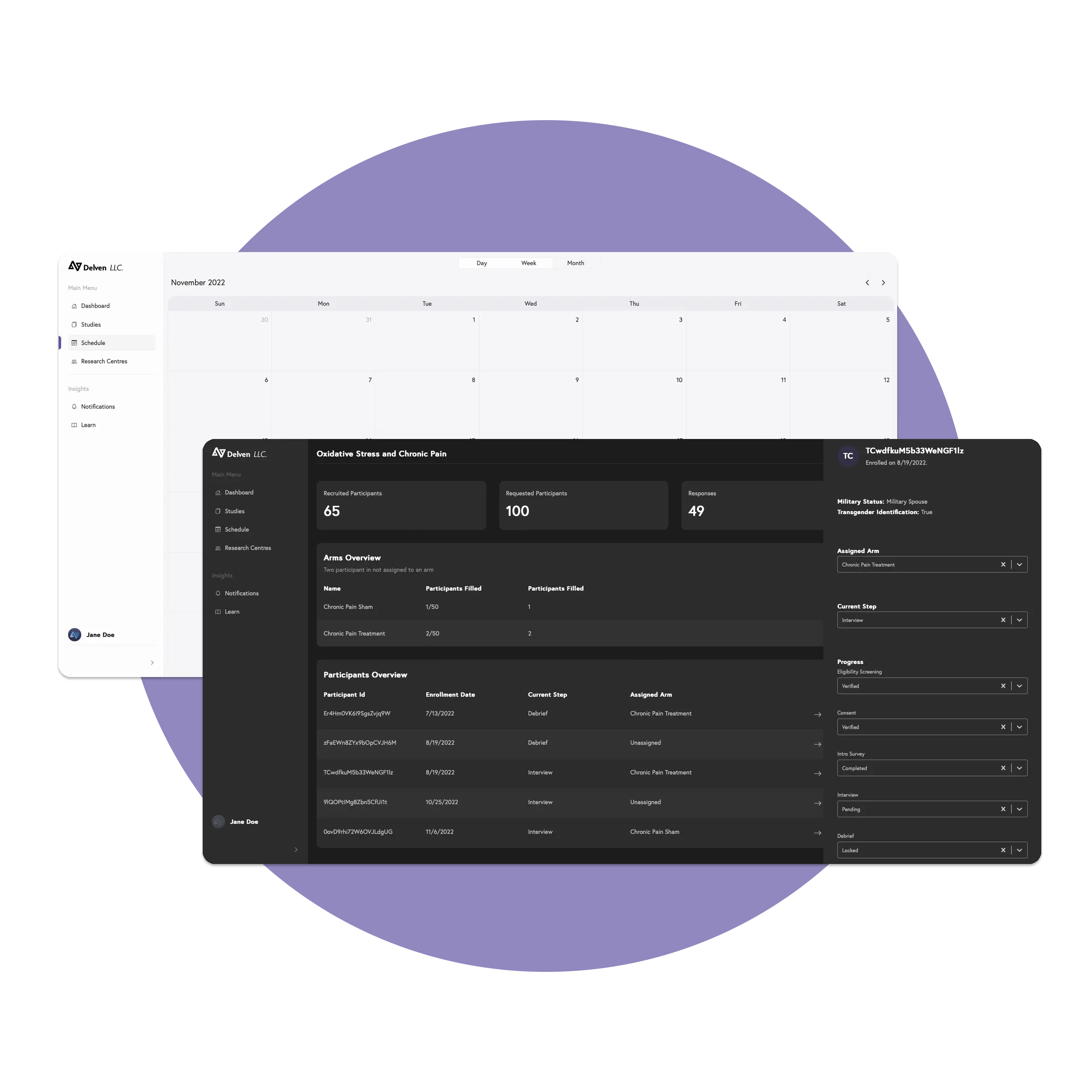 Delven app mockup