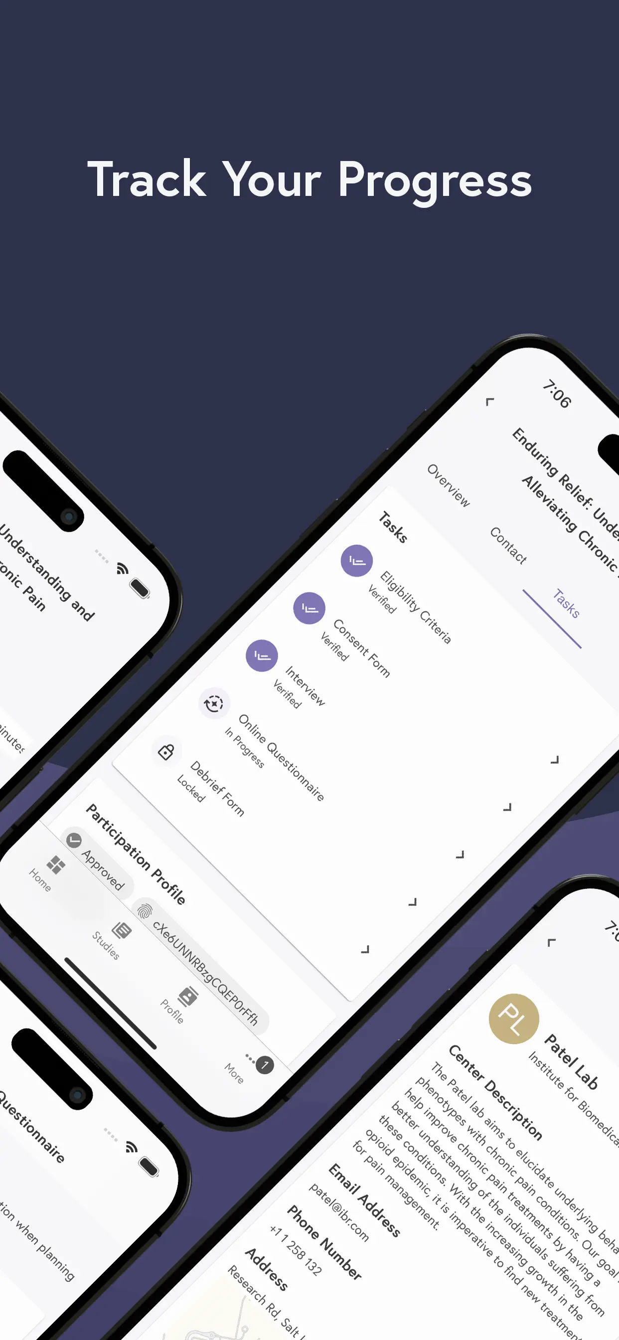 Delven app mockup