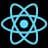 React development stack logo